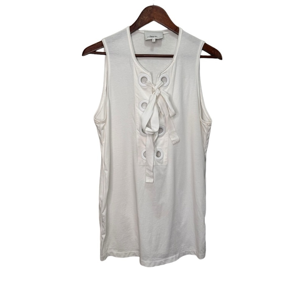 3.1 Phillip Lim White Lace Tank Top Size Small